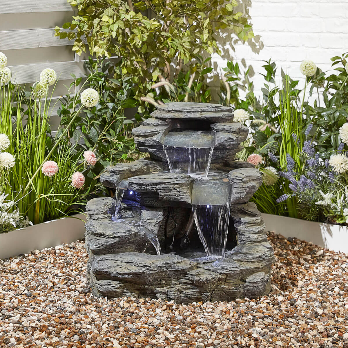 Brecon Falls Water Feature (Mains Powered) – Ruxley Manor Garden Centre
