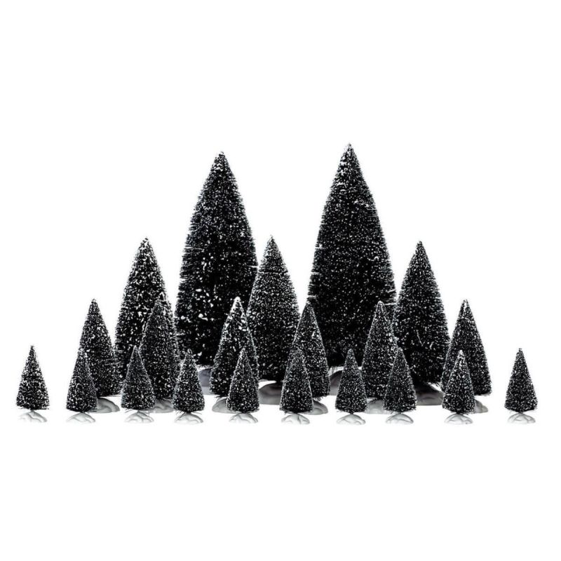 Lemax Village Assorted Pine Trees Accessories