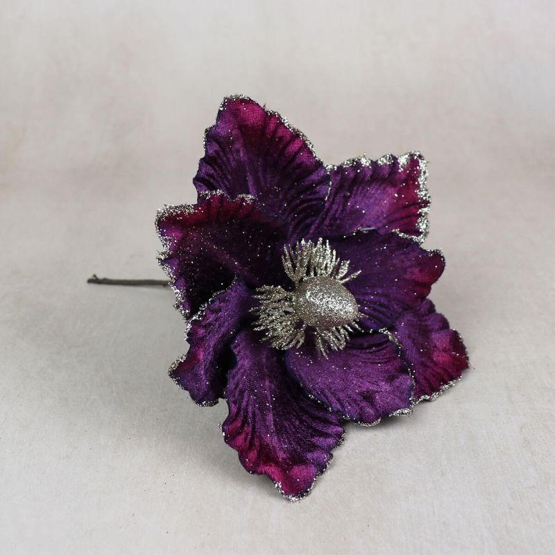 Deep Purple Flower Pick