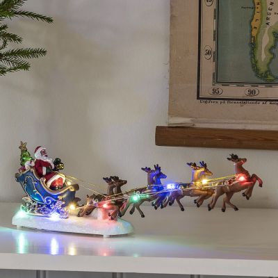 Fibre Optic LED Santa & Sleigh