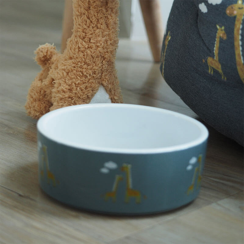 Zoon Head In The Clouds Ceramic Dog Bowl - 12cm Diameter