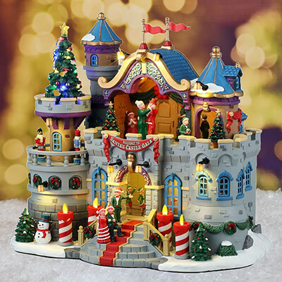 Lemax Santa‘s Castle Gala (Includes Power Adapter) - Christmas Village Model