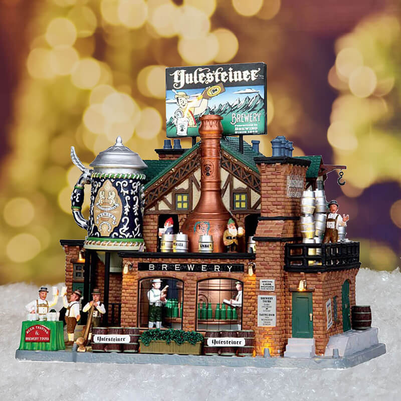 Lemax Yulesteiner Brewery (Includes Power Adapter) - Christmas Village Model