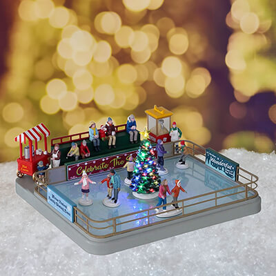 Lemax Outdoor Skating Rink (Includes Power Adapter) - Sights and Sounds