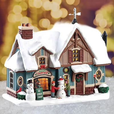 Lemax Snow Day! (Includes Power Adapter) - Christmas Village Model