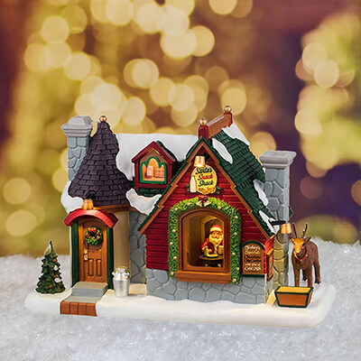 Lemax Santa's Snack Shack (Includes Power Adapter) - Christmas Village Model