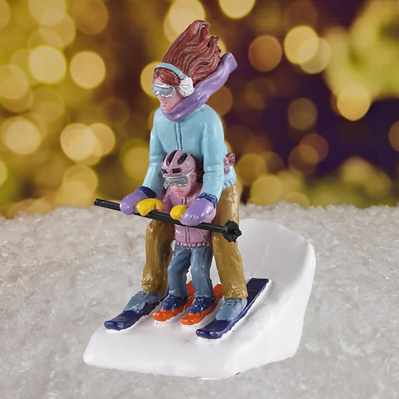 Lemax Mommy & Me Ski - Figurine