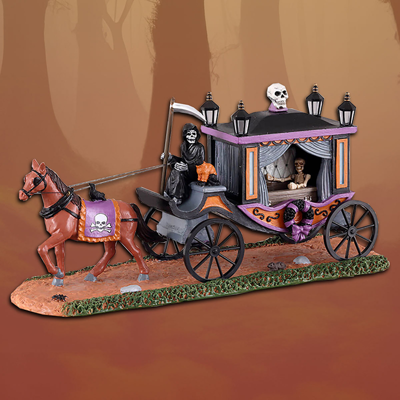 Lemax Halloween Spooky Victorian Hearse