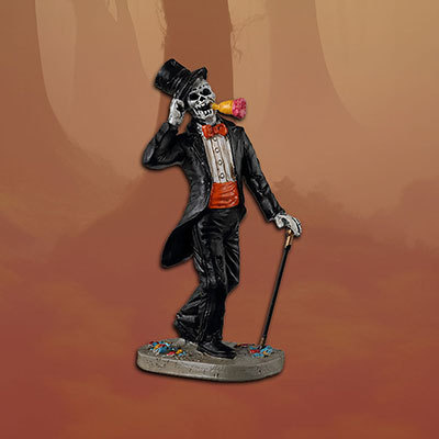 Lemax Halloween ‘Life Of The Party’ (Skeleton dressed in suit with top hat and a cane)