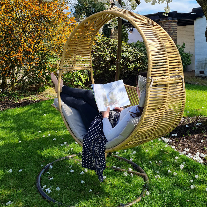 Cocoon Egg Chairs Rattan Wicker Garden Hammock Swing Outdoor