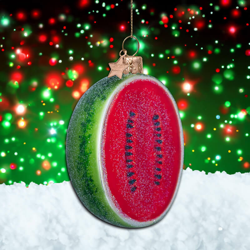 Vondels Red Watermelon Christmas Tree Decoration (10cm)