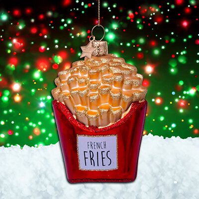 Vondels French Fries Christmas Tree Decoration (10cm)