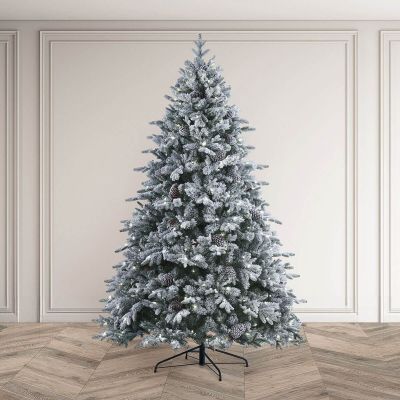 7.5ft Winterfold Fir Artificial Indoor Christmas Tree - Frosted with LEDs