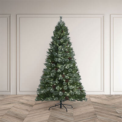 6.5ft Hollingworth Spruce Artificial Indoor Christmas Tree - LEDs