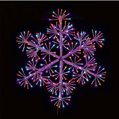 60cm Rainbow Starburst Snowflake