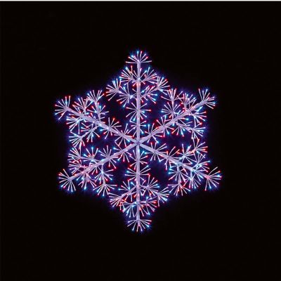 90cm Rainbow Starburst Snowflake