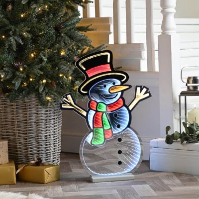 Infinity Standing Snowman - Christmas Indoor Light (60cm Height)