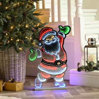 Infinity Standing Santa - Christmas Indoor Light (60cm Height)