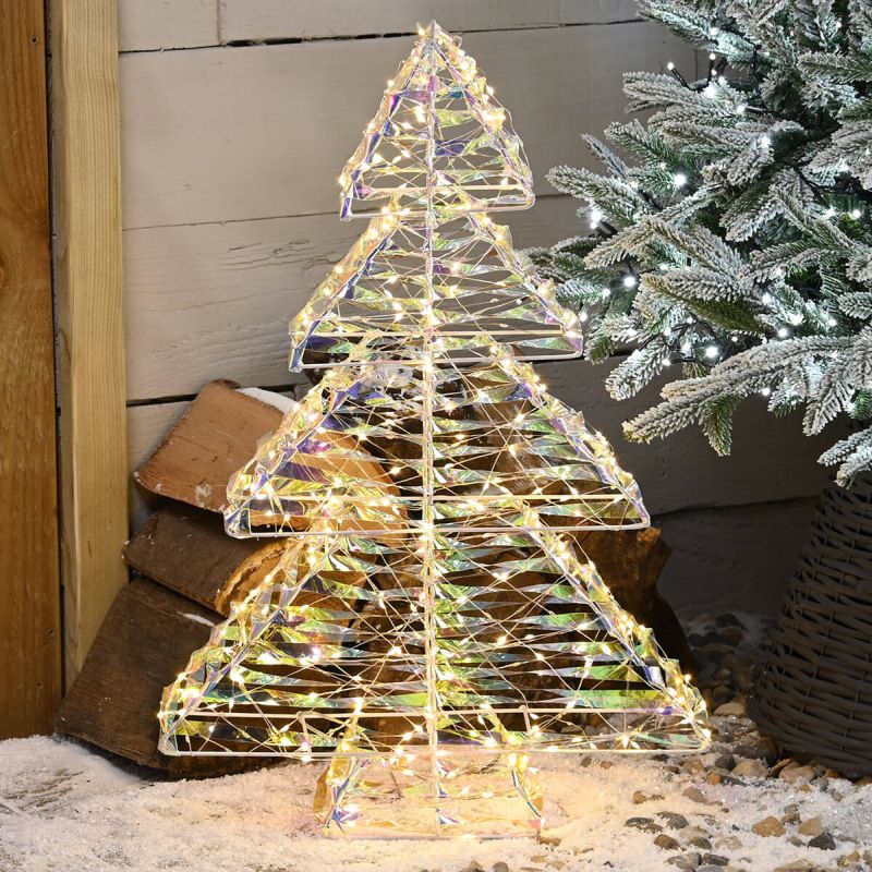 Star Shimmer Christmas Tree - Christmas Multifunction LED Light (60cm Height)