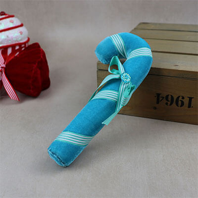 Hanging Blue Candy Cane