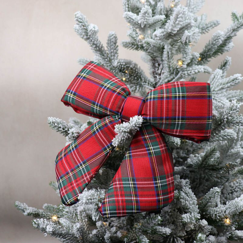 28cm Plush Bow in Tartan