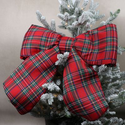 48cm Plush Bow in Tartan